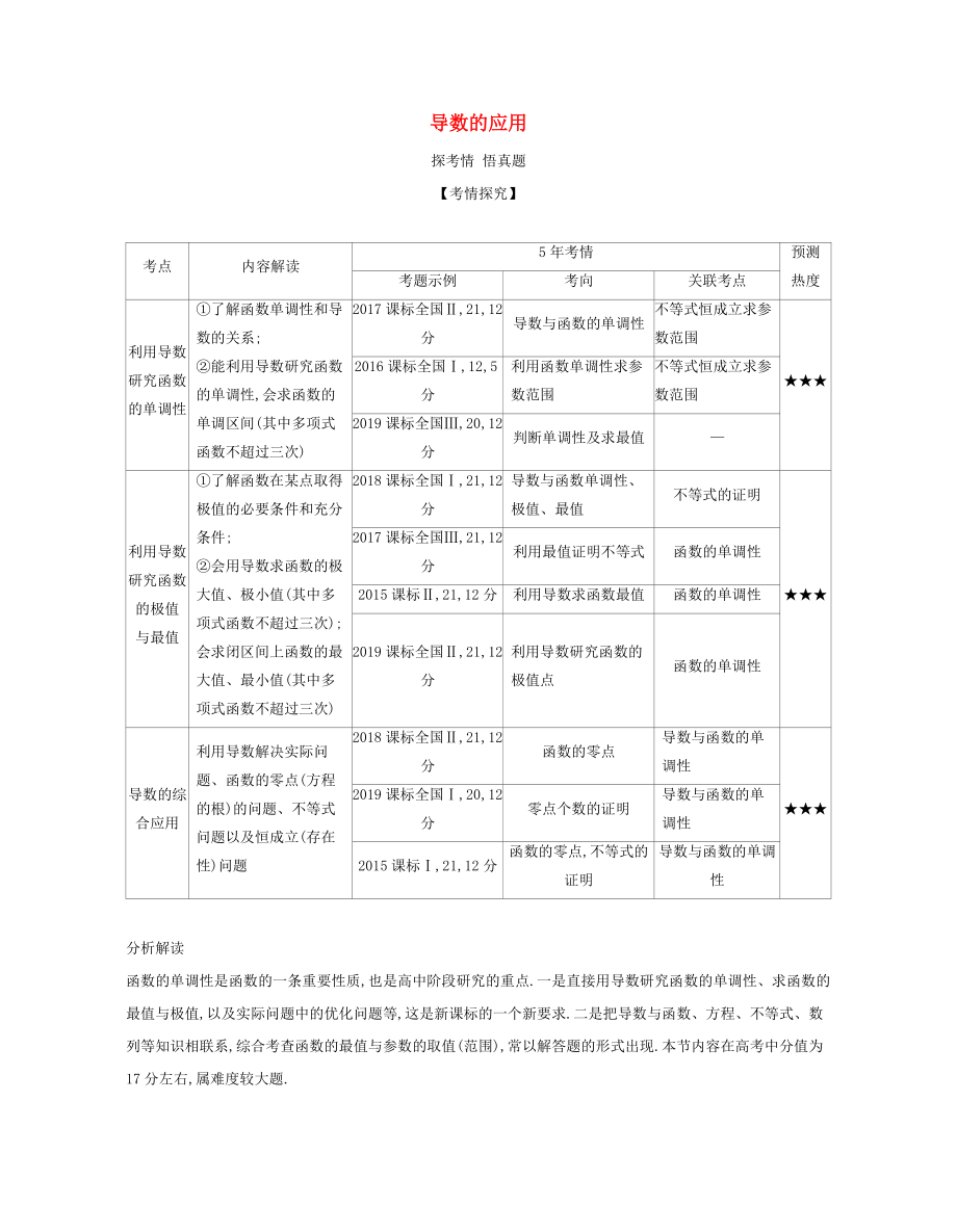 （課標(biāo)專用 5年高考3年模擬A版）高考數(shù)學(xué) 專題三 導(dǎo)數(shù)及其應(yīng)用 2 導(dǎo)數(shù)的應(yīng)用試題 文-人教版高三數(shù)學(xué)試題_第1頁