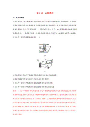 （課標(biāo)版）高考物理二輪復(fù)習(xí) 專題四 第9講 電磁感應(yīng)練習(xí)-人教版高三全冊物理試題