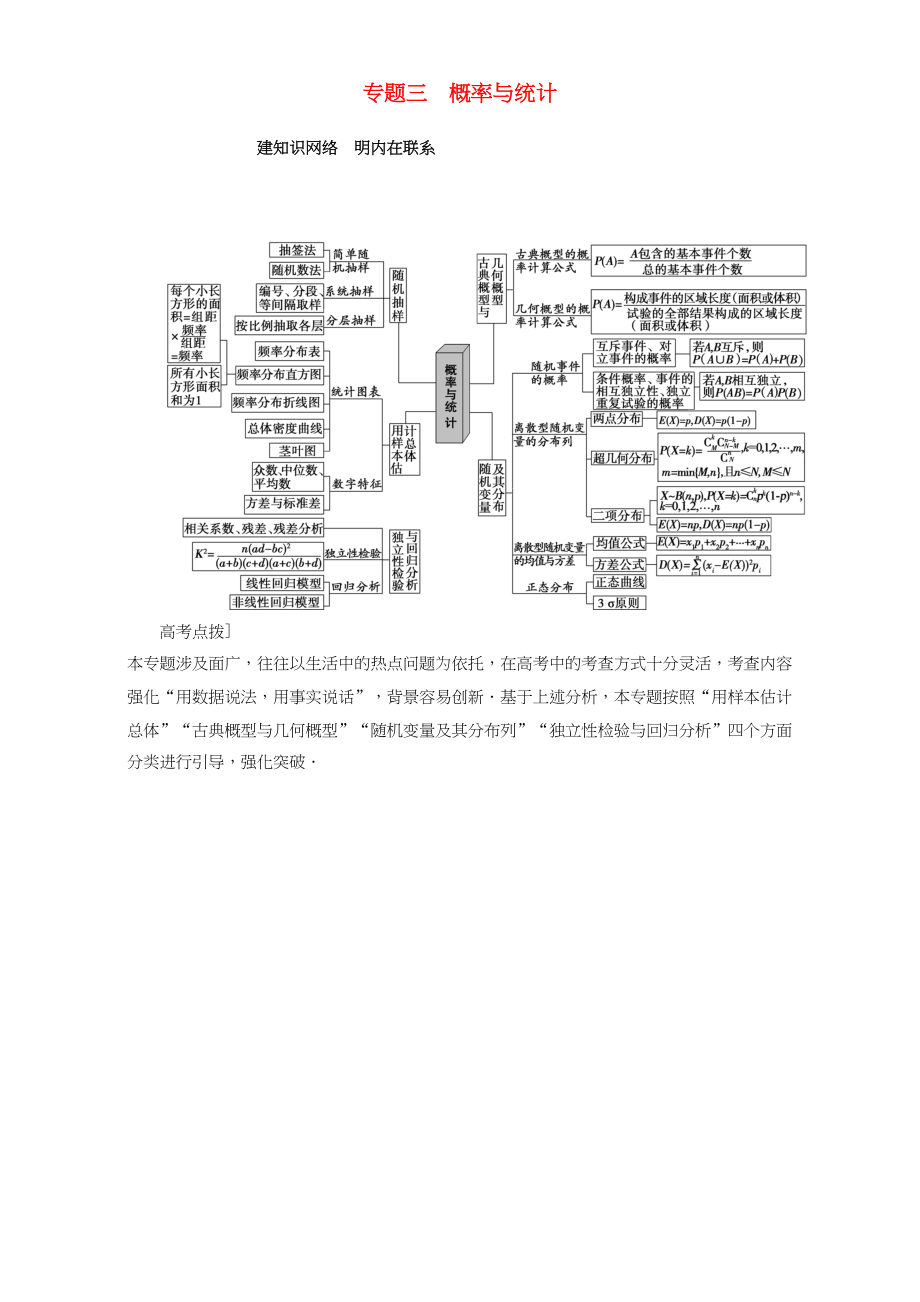 高三數(shù)學二輪復習 第1部分 專題3 突破點6 古典概型與幾何概型 理-人教高三數(shù)學試題_第1頁