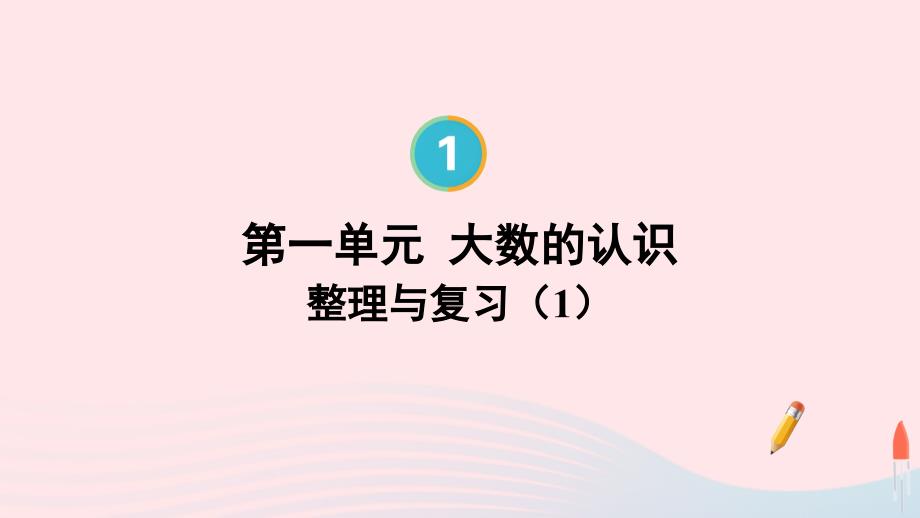 2023年四年级数学上册1大数的认识整理和复习配套课件新人教版_第1页