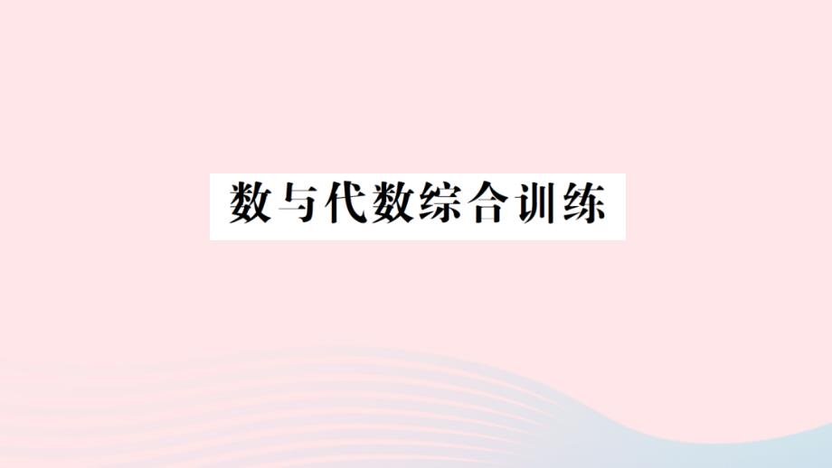 2023年六年級(jí)數(shù)學(xué)下冊(cè)總復(fù)習(xí)數(shù)與代數(shù)綜合訓(xùn)練作業(yè)課件北師大版_第1頁(yè)