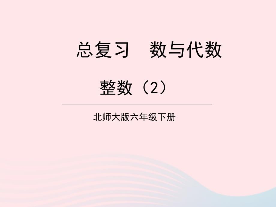 2023年六年级数学下册总复习专题一数与代数第1课时数的认识一整数2课件北师大版_第1页