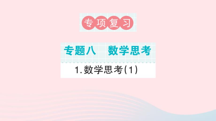 2023年六年级数学下册专题复习八数学思考1课件新人教版_第1页