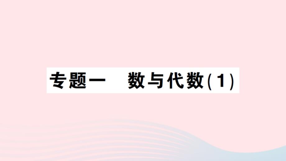 2023年六年级数学上册专题一数与代数1作业课件北师大版_第1页