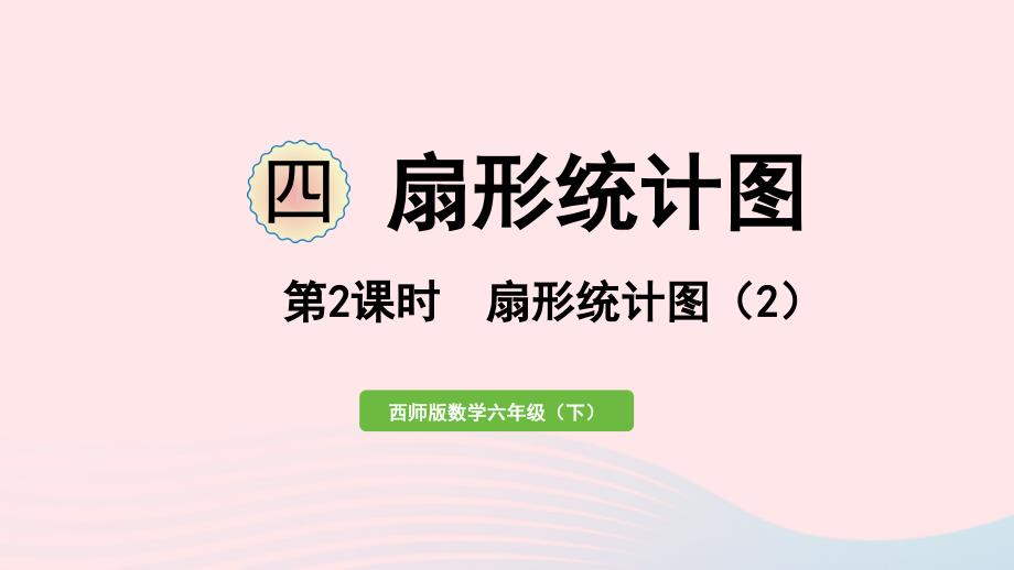 2023年六年级数学下册四扇形统计图第2课时扇形统计图2作业课件西师大版_第1页