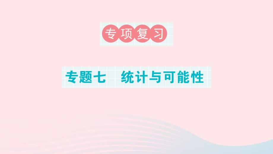 2023年六年级数学下册专题复习七统计与可能性课件新人教版_第1页