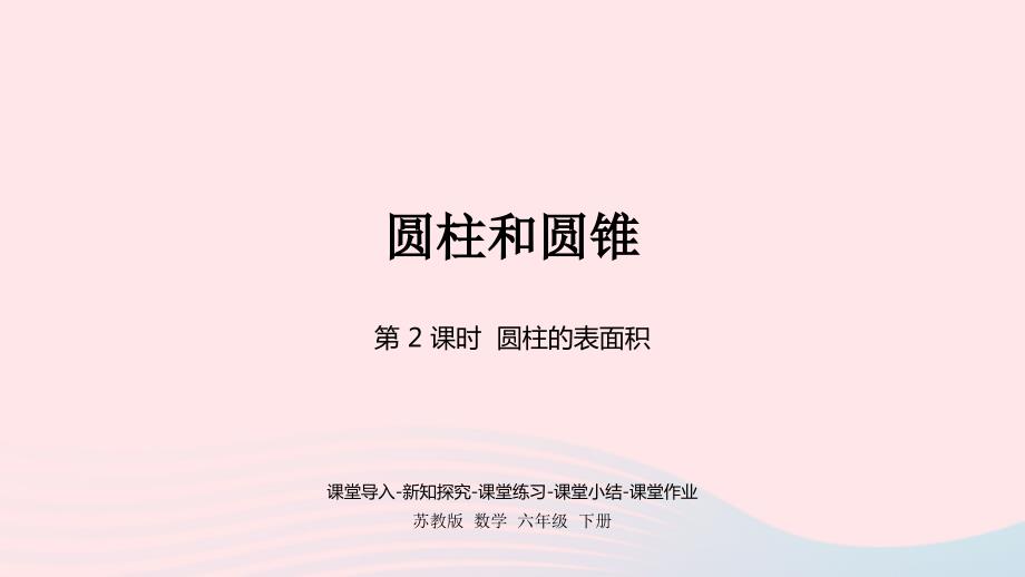 2023年六年级数学下册二圆柱和圆锥第2课时圆柱的表面积课件苏教版_第1页