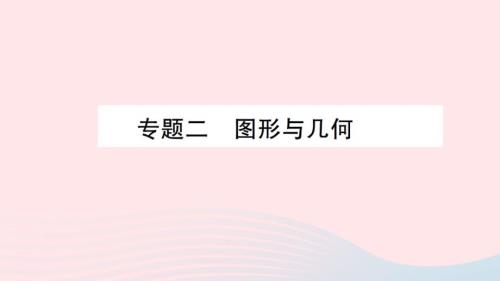 2023年四年級數學下冊九總復習專題二圖形與幾何作業(yè)課件西師大版