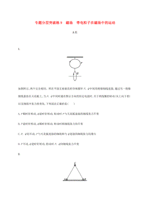 高考物理二輪復(fù)習(xí) 專題分層突破練9 磁場(chǎng) 帶電粒子在磁場(chǎng)中的運(yùn)動(dòng)（含解析）-人教版高三全冊(cè)物理試題